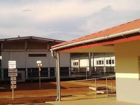 A section of the new MSF Hospital in Kenema