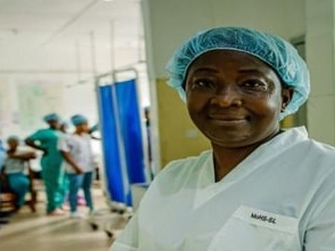 Edwina Conteh, Acting president of the Sierra Leone Midwives Association