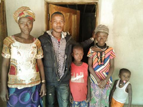 Alieu Musa and his family