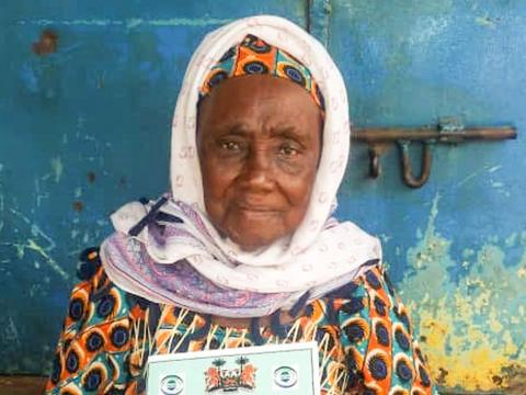 An elderly woman aged 92 at Mountain Cut