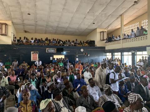 The audience at the fund launch