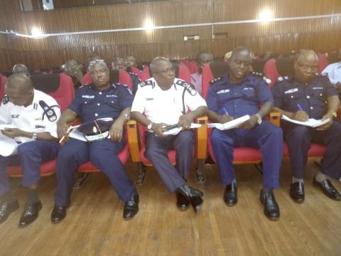 Cross section of the Police leadership at the budget hearing session