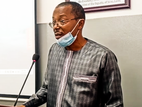 Dr Turad Senessie, Minister of Housing and Country Planning