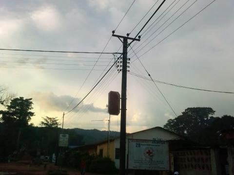EDSA electricity poles in Kenema