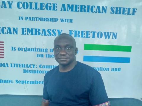 Abass Kalokoh, Emerging Voices Specialist at the U.S. Embassy