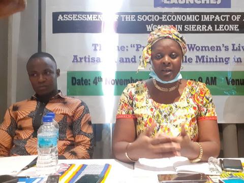 Esther Finda Kandeh (Executive Director of Women on Mining and Extractive)