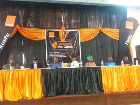 At the launch 