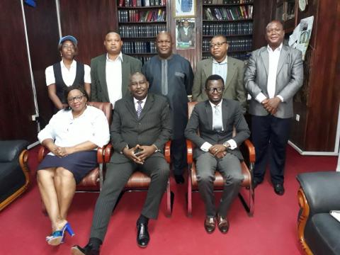 Human Rights Commissions with Chief Justice Babatunde Edwards (centre in front row)