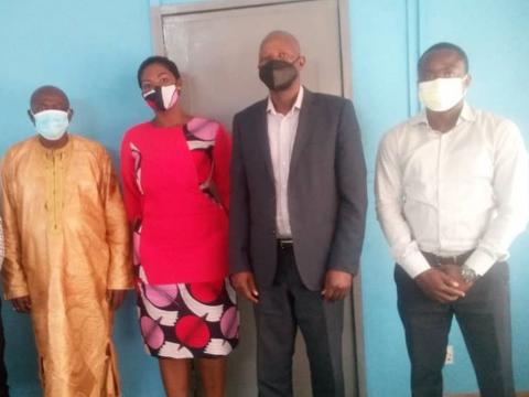 ILO Boss and Officials of the Ministry of Works and Public Assets