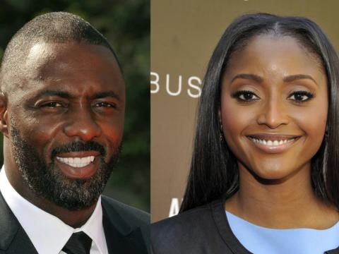 Idris Elba and Isha Sesay