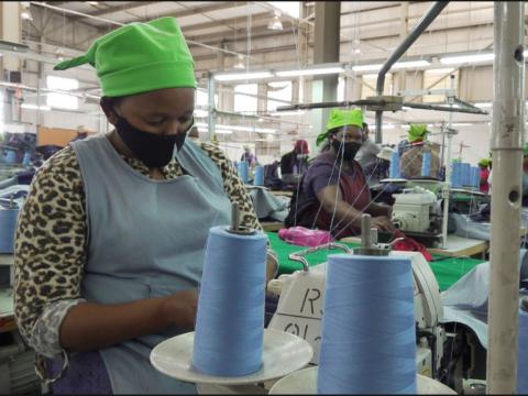 Lesotho textile factory-BBC