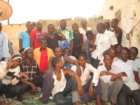 a cross section of the stranded Sierra Leoneans in Libya