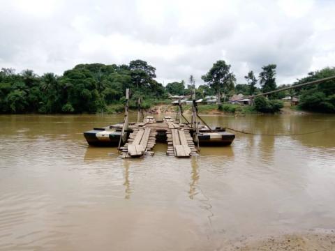 Matru Jong ferry, one of the 13 ferries to be replaced with a bridges