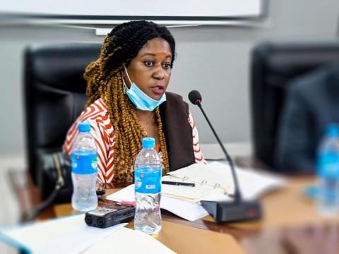 Mrs Emma Kowa Jalloh, Minister of Fishery and Marine Resources