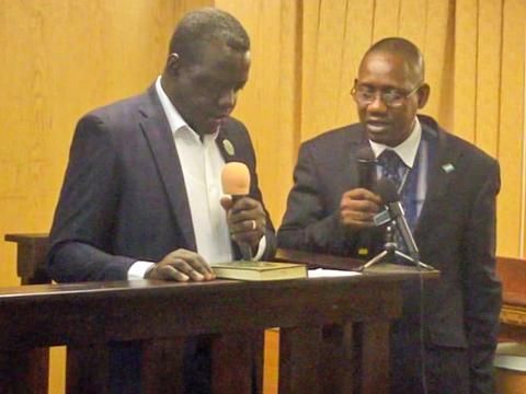 Mohamed Bangura at the Commission of Inquiry