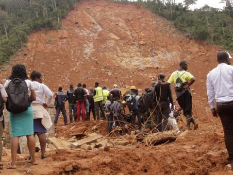 Motormeh, the site of the devastating mudslide in 2017