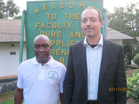 IAEA envoy Alessandro and FBC's Dr Nonie