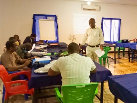 Participants at the training workshop for strengthening capacity of national actors