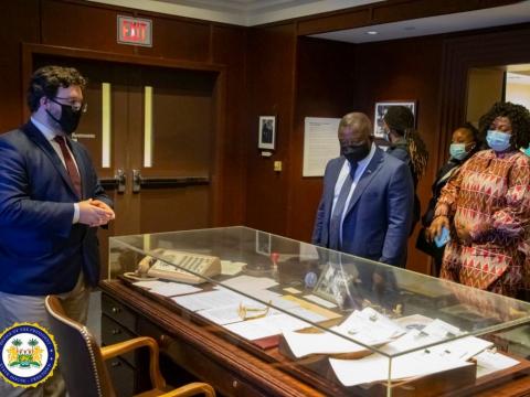President Bio Visits JFK Presidential Library  5
