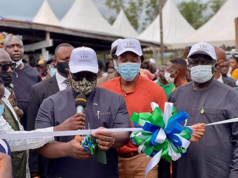 President Maada Bio, Commissioning of the 100 JSS