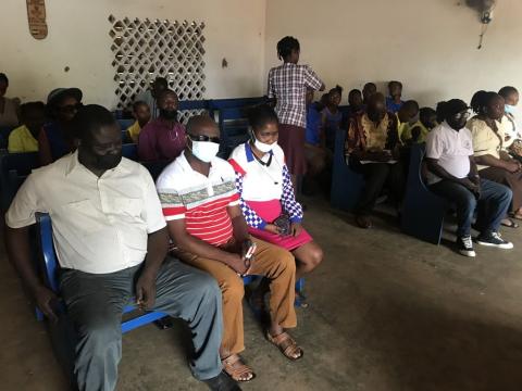 Press conference at Milton Margai School for the Blind
