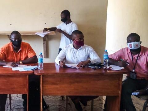 Pujehun Disctrict Covid-19 Response Team officials