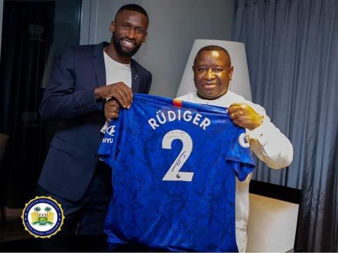 Rudiger and President Bio