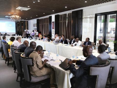 Officials of SIerra Leone Gov't World Bank at the Roundtable meeting