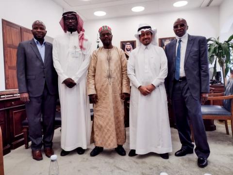 Sierra Leone ambassador and the Saudi dignitaries