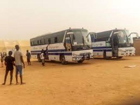 Stranded Sierra Leoneans in their camp in Niger