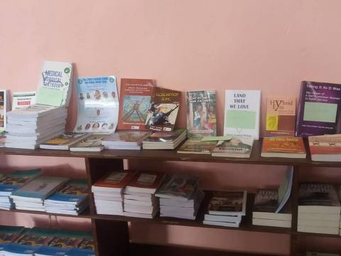 Some of the books at the book fair