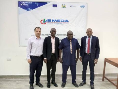 Top officials at the training