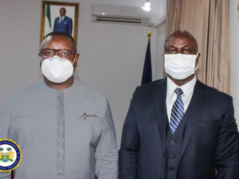 UN Rep Fanday Turay Bids Farewell to President Bio 2