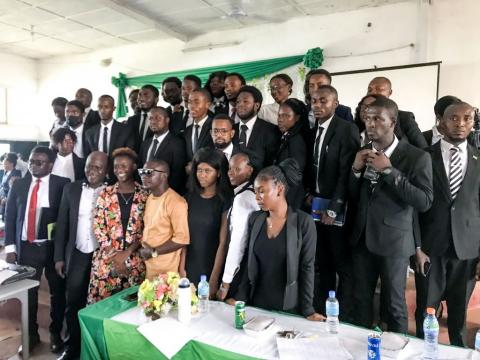 Year 1 law students of Fourah Bay College  Group