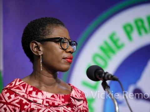Yvonne Aki-Sawyer, Mayor of Freetown. Photo Credit: Vickie Remoe