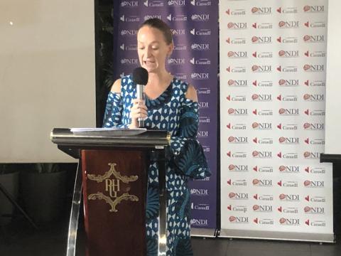 Zoe Hartman,  Programme Manager, NDI Washington