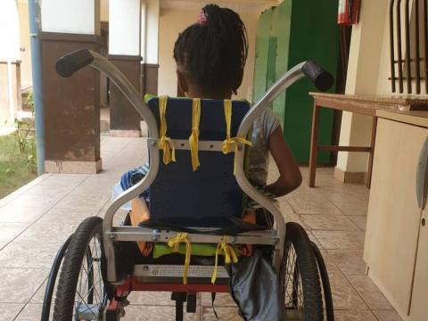 A child victim of rape who was left paralysed