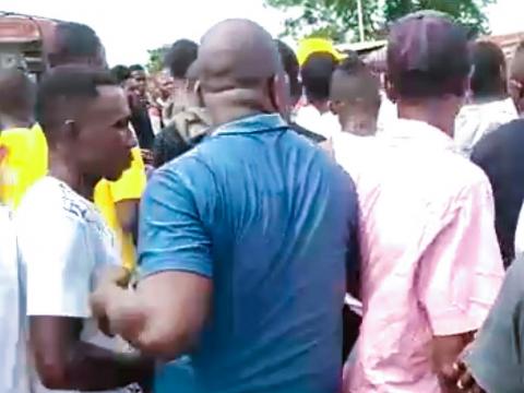 Protesting youth