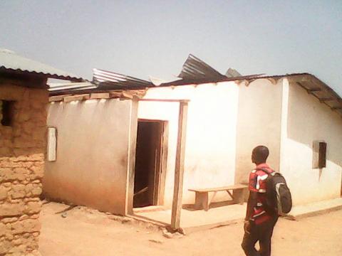 one of the destroyed houses